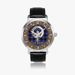 Scottish Dunlop Celtic Circle Silver Automatic Watch Size 46mm