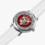 Scottish MacNeacail Clan Tartan Crest Badge Silver Automatic Watch Size 46mm