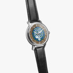 Scottish Keith Clan Tartan Crest Badge Old Silver Automatic Watch Size 46mm