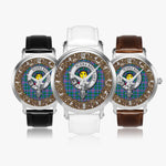 Scottish Pitcairn Celtic Circle Silver Automatic Watch Size 46mm