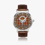 Scottish Chattan Celtic Circle Silver Automatic Watch Size 46mm