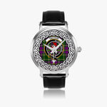 Tailyour (or Taylor) Scottish Clan Tartan Crest Badge Silver Automatic Watch Size 46mm