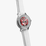 Ogilvy Scottish Clan Tartan Crest Badge Silver Automatic Watch Size 46mm