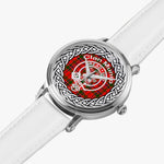 Scottish Munro Clan Tartan Crest Badge Silver Automatic Watch Size 46mm