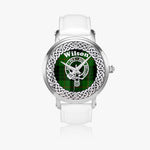 Scottish Wilson surname last name tartan crest Silver Automatic Watch Size 46mm