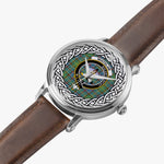 Whitelaw Scottish Clan Tartan Crest Badge Silver Automatic Watch Size 46mm
