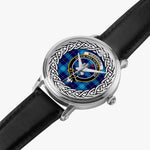 McKerrell  Scottish Clan Tartan Crest Badge Silver Automatic Watch Size 46mm