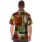 Men Hawaiian Shirt Boho Tropical Vintage Hawaiian Men Short Sleeve Shirt