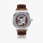 Haig Scottish Clan Tartan Crest Badge Silver Automatic Watch Size 46mm