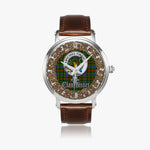 Scottish Bisset Celtic Circle Silver Automatic Watch Size 46mm