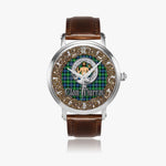 Scottish Murray of Athole Celtic Circle Silver Automatic Watch Size 46mm