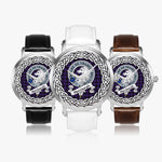 Horsburgh Scottish Clan Tartan Crest Badge Silver Automatic Watch Size 46mm