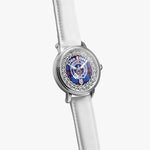 Eliott Scottish Clan Tartan Crest Badge Silver Automatic Watch Size 46mm