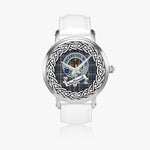 MacDowall Scottish Clan Tartan Crest Badge Silver Automatic Watch Size 46mm
