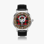 Scottish Charteris Celtic Circle Silver Automatic Watch Size 46mm