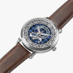 MacNeill Of Barra Scottish Clan Tartan Crest Badge Silver Automatic Watch Size 46mm