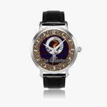 Scottish Wedderburn Celtic Circle Silver Automatic Watch Size 46mm