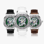 Duncan Scottish Clan Tartan Crest Badge Silver Automatic Watch Size 46mm
