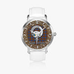 Scottish Bethune Celtic Circle Silver Automatic Watch Size 46mm