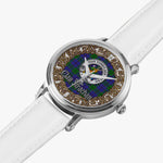 Scottish Strachan Celtic Ring Silver Automatic Watch Size 46mm