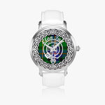 Tait Scottish Clan Tartan Crest Badge Silver Automatic Watch Size 46mm