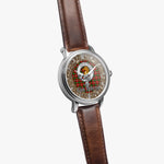 Scottish Fullerton Celtic Circle Silver Automatic Watch Size 46mm