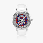Anstruther Scottish Clan Tartan Crest Badge Silver Automatic Watch Size 46mm