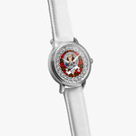 Brodie Scottish Clan Tartan Crest Badge Silver Automatic Watch Size 46mm