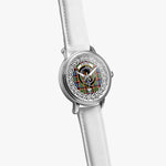 Stirling (of Keir) Scottish Clan Tartan Crest Badge Silver Automatic Watch Size 46mm