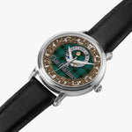 Scottish MacInnes Celtic Circle Silver Automatic Watch Size 46mm