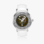 Brisbane Scottish Clan Tartan Crest Badge Silver Automatic Watch Size 46mm