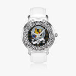 Lyle Scottish Clan Tartan Crest Badge Silver Automatic Watch Size 46mm