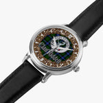 Scottish Riddell Hunting Celtic Circle Silver Automatic Watch Size 46mm
