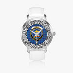 Mercer Scottish Clan Tartan Crest Badge Silver Automatic Watch Size 46mm