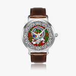 Scottish Burnett Celtic Circle Silver Automatic Watch Size 46mm