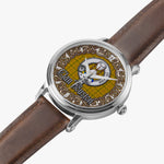 Scottish Houston Celtic Circle Silver Automatic Watch Size 46mm