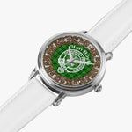Boyle Clan Tartan Crest Badge Silver Automatic Watch Size 46mm
