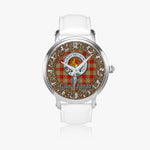 Scottish Chattan Celtic Circle Silver Automatic Watch Size 46mm
