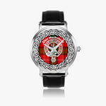 Mackintosh Scottish Clan Tartan Crest Badge Old Silver Automatic Watch Size 46mm