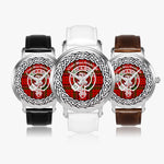 Scottish MacNeacail Clan Tartan Crest Badge Silver Automatic Watch Size 46mm