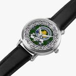 Pringle Scottish Clan Tartan Crest Badge Silver Automatic Watch Size 46mm