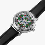 Muirhead Scottish Clan Tartan Crest Badge Silver Automatic Watch Size 46mm