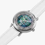 Scottish Gordon Ancient Clan Tartan Crest Badge Silver Automatic Watch Size 46mm