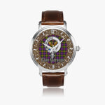 Scottish Carnegie Celtic Circle Silver Automatic Watch Size 46mm