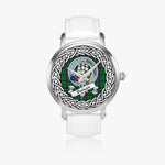 Duncan Scottish Clan Tartan Crest Badge Silver Automatic Watch Size 46mm