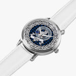 Home Scottish Clan Tartan Crest Badge Silver Automatic Watch Size 46mm