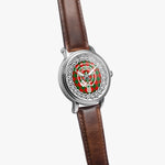 Scottish Moncreiffe Clan Tartan Crest Badge Silver Automatic Watch Size 46mm