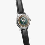 Scottish Carmichael Celtic Circle Silver Automatic Watch Size 46mm