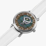 Scottish MacInnes Celtic Ring Silver Automatic Watch Size 46mm