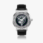 Campbell Of Cawdor Modern Clan Tartan Crest Badge Silver Automatic Watch Size 46mm